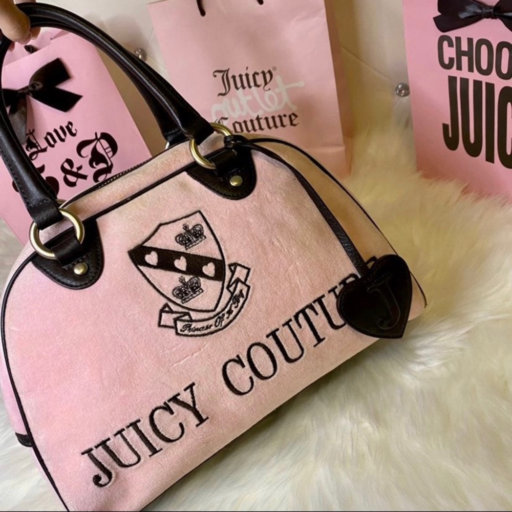 Juicy couture pink vintage bowler